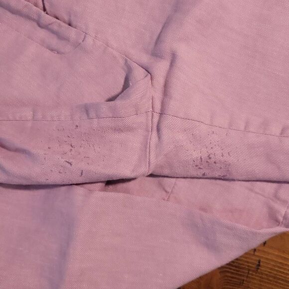 Express Mid Ride Stretch Columnist Ankle Linen Blend Pants - Picture 3 of 10